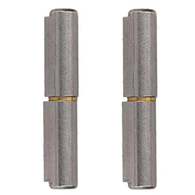 Image of Pack 2 Lift Off Bullet Hinge Weld On Brass Bush 13x80mm Heavy Duty Industrial