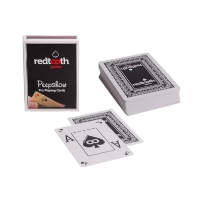 Image of Redtooth Poker Casino Quality Peepshow Playing Cards with TWO Jumbo Indexes