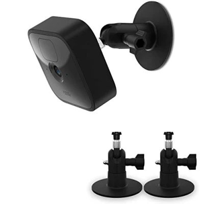 Image of TIUIHU Screwless Wall Mount Kit for All new Blink Outdoor Indoor XT2，Blink XT, Easy to Install, No Tools Needed, Mess, Drilling, Strong Adhesive Mount,Black (2 Pack)