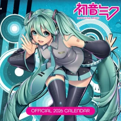 Image of 2026 CALENDAR HATSUNE MIKU MONTH TO VIEW SQUARE WALL OFFICIAL PRODUCT