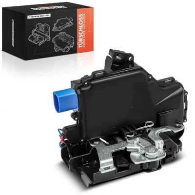 Image of Frankberg Door Lock Actuator Rear Left Passenger Side Compatible with Polo 9N 01 09 Transporter/Caravell.e MK V 03 15 Cordoba 6L2 02 209 Ibiza IV Fabia I 6Y3 99 07 Replace# 3B4839015AG