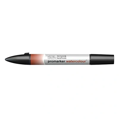 Image of Winsor &amp; Newton Water Colour Marker Burnt Red
