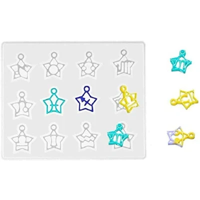Image of 12 Zodiac Constellation Resin Casting Moulds Epoxy Molds for Jewellery Making DIY Craft