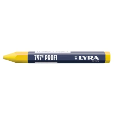 Image of L4870007, LYRA 797® Professional Forester and Signing Chalk (Oil Based) for Weatherproof Markings, Box of 12 Yellow Chalks