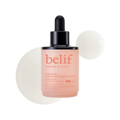 Image of belif Super drops retinol &amp; peptide barrier serum Firming anti ageing for skin elasticity, reduces pore appearance, plumps skin, Korean skincare, beauty (30ml)