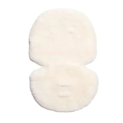 Image of Mamas &amp; Papas Baby Luxury Sheepskin Liner for Pram, Pushchair, Buggy, Stroller Glacier White
