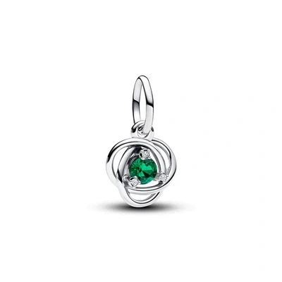 Image of Pandora May Birthstone Eternity Circle Dangle Charm