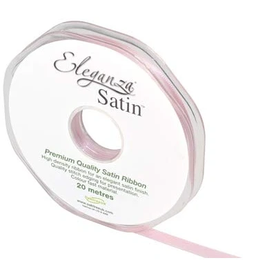 Image of Oaktree Eleganza Double Faced Satin 6mm Lt Pink No.21, 6 mm x 20m
