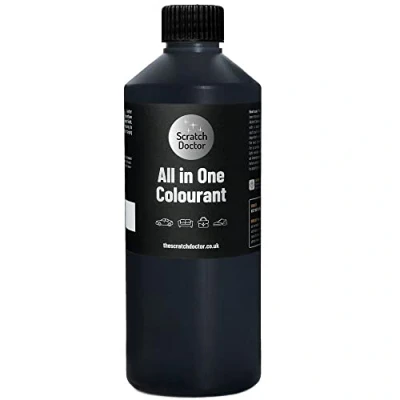 Image of Scratch Doctor All in One Leather Colourant Self Seal Dye Repair Paint for Furniture, Sofas, Car Seats (Dark Blue, 500ml)