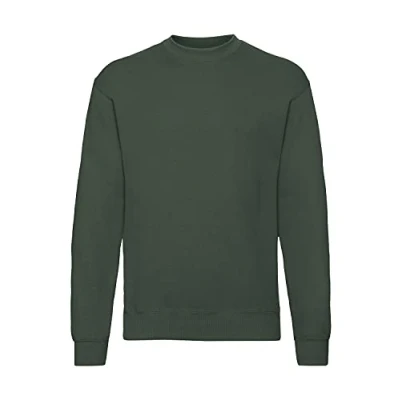 Image of Fruit Of The Loom Men 62 202 0 Sweatshirt Bottle Green, X Large