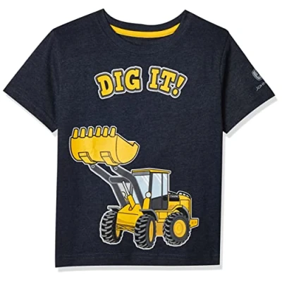 Image of John Deere Boys T Shirt, Navy Heather, 2 Years