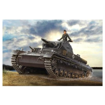 Image of Hobbyboss 1:35 Scale German Panzerkampfwagen IV Ausf D/TAUCH Model Kit (Grey)
