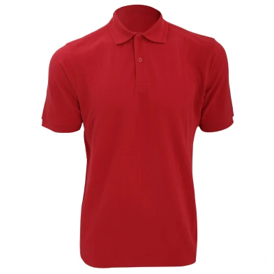 Image of Russell Ripple men&#039;s Polo shirt in Red