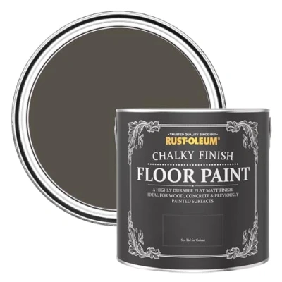 Image of Rust Oleum Brown Scratch Resistant Floor Paint in Matt Finish Fallow 2.5L