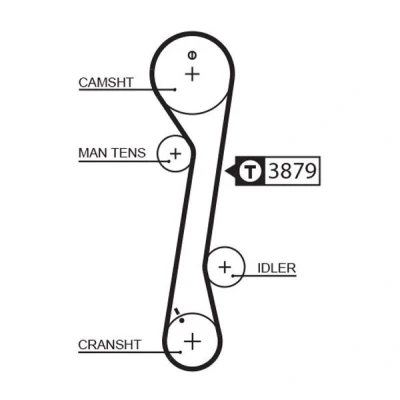 Image of PMTB405 Timing Belt GATES FleetRunner Micro V Stretch Fit 5457XS 113 1076mm 25,4mm HYUNDAI: Coupe II, KIA: Sportage II