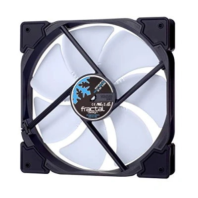 Image of Fractal Design Venturi HP 14 White PWM Computer Fan Silent High Airflow Long Life Time FDB Bearings Aerodynamically shaped struts 12v 140 mm (Single)