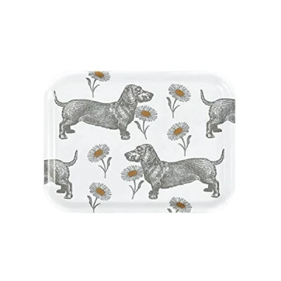 Image of Thornback &amp; Peel Dog Daisy Small Rectangular Birch Tray
