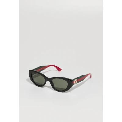 Image of Gucci Sunglasses, Women&#039;s, Size: 52, Black/green/grey