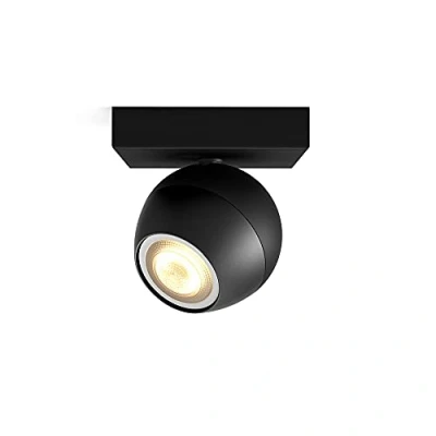 Image of Philips Hue Buckram LED spot in black, extension
