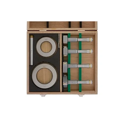 Image of Mitutoyo 368 914 (0.005mm) 3 Point Internal Micrometer Holtest Set 50 100mm