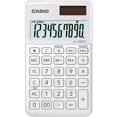 Image of Casio SL 1000SC WE Pocket Calculator