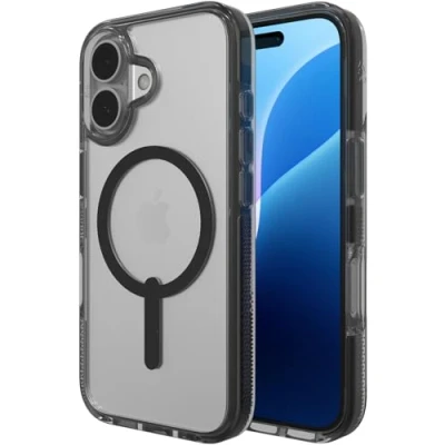 Image of ZAGG Santa Cruz Snap iPhone 16 Pro Max Case Clear &amp; Black, Black,Clear