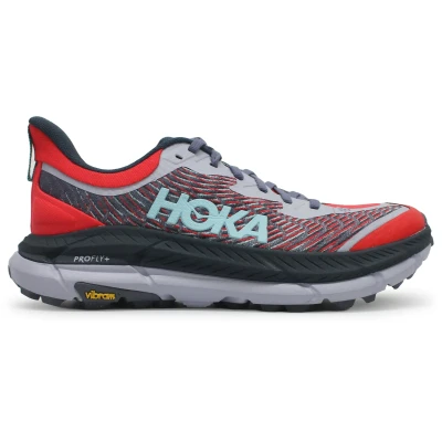 Image of HOKA Mafate Speed 4 Trail running shoes, Men&#039;s, Size: 7.5, Cerise/stormy skies Textile/synthetics