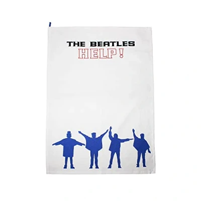 Image of Half Moon Bay The Beatles Help Tea Towel 100% Cotton Towels For Kitchen Merchandise Gifts &amp; Dad Retro Accessories Men