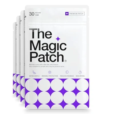 Image of The Magic Patch Acne Patches Translucent Hydrocolloid Pimple Spot Treatment Stickers for Face and Body Fast Acting, Vegan &amp; Cruelty Free Skin Care (Pack of 120)