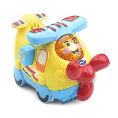 Image of Vtech Toot Drivers Aeroplane Interactive Toddlers Toy for Pretend Play with Lights and Sounds Suitable Boys &amp; Girls 12 Months, 2, 3, 4 + Years, English Version