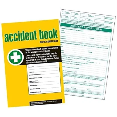 Image of GDPR Compliant Business / Workplace Accident Report Book A4