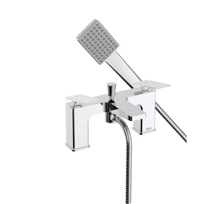 Image of Bristan DEL BSM C Delgado Bath Shower Mixer 2 Hole, Chrome Plated