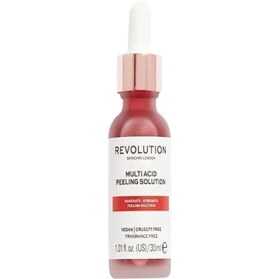 Image of Revolution Skincare London Liquid Face Exfoliant Containing AHA and BHA, Acid Peel Serum for Sensitive Skin, Exfoliates Brightens Skin tone, Vegan Cruelty Free, 30 ml