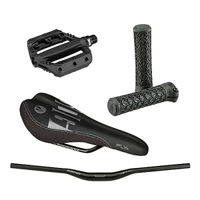Image of SDG Junior Pro Kit (Seat, Handlebars, Grips, Pedals, Spacers) Black Unisex Adult