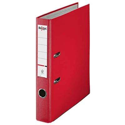 Image of Rexel A4 Lever Arch File, Red, 50 mm Spine Width, Economic Range, 2115542