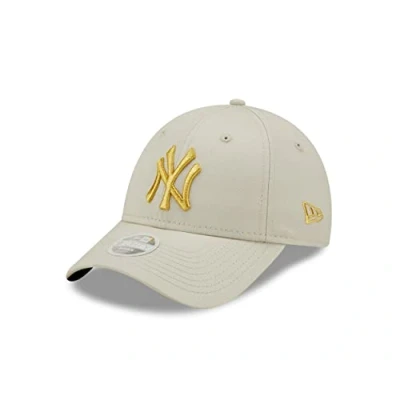 Image of New Era York Yankees Metallic Logo Stone 9Forty Adjustable Women Cap One Size