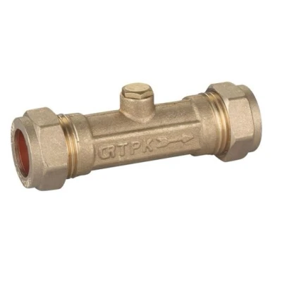 Image of Plumbright 15mm Double Check Valve (Nickel Plated) DZR