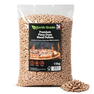 Image of Premium Pizza Oven Wood Pellets 15kg Bag 100% Natural Long Burn &amp; High Heat Output For Ovens, BBQs, Pellet Smokers Outdoor Stoves Low Ash Cooking