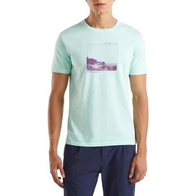 Image of United Colors of Benetton Men&#039;s T Shirt 3f98u1092, Green, XXL