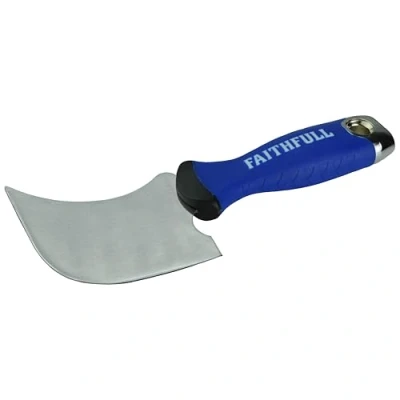 Image of Faithfull SGWINDME Professional Window Knife Quarter Moon, Blue