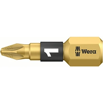 Image of Wera 05073336001 1 x PZ 25 mm 855/1 SB BDC Bits for Pozidriv Screws Silver