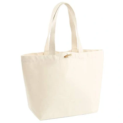 Image of Westford Mill Unisex Adult 850 Marina Tote Bag Natural, One Size