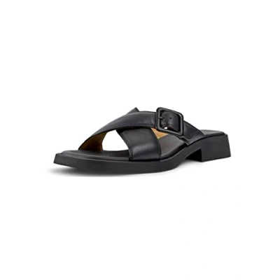 Image of Camper Women&#039;s Dana K201490 Flat Sandal, Black, 2 UK
