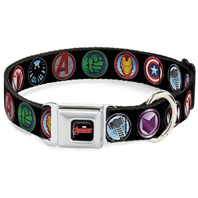 Image of Buckle Down DC WAV002 L AVA Marvel Comics Dog Collar