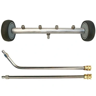 Image of KOET Undercarriage Cleaner, 16inch Car Chassis Washer for Pressure Washer, Dual purpose Surface Cleaner Under Water Broom Driveways Patios Sidewalks
