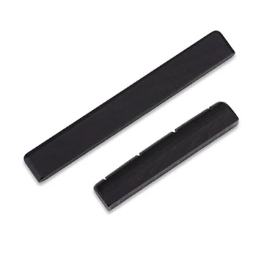 Image of Dilwe Ukulele Bridge Saddle, Saddle &amp; Nut for 4 Strings Ukuleles Musical Instrument Parts