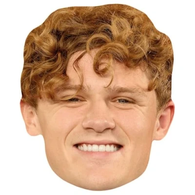 Image of Ryan Trahan (Smile) Celebrity Mask, Flat Card Face, Fancy Dress Mask
