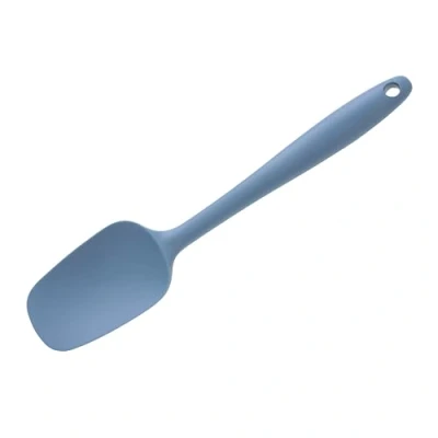 Image of Wiltshire Silicone Spatula, Spoonula, Dough Scraper, Heat Resistant Utensil, Non Stick, Scratch, Petrol Blue, 27.2x6x1.5cm