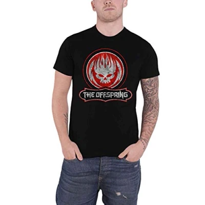 Image of CID Men&#039;s Offspring Distressed Skull T Shirt, Black, Medium