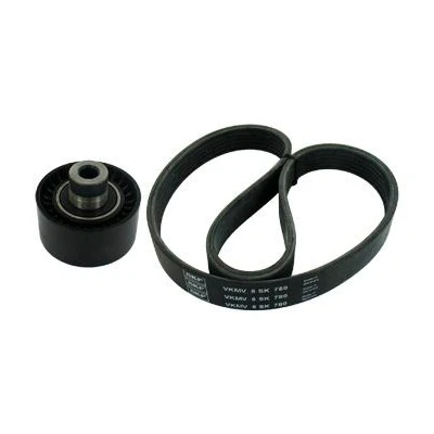 Image of 1611422880, 5750SA, 5750YK, 5751E6, 5751F4 V ribbed belt set SKF VKMA 33131 CITROËN: C3 II, C4 I Grand Picasso, Hatchback, PEUGEOT: 207 Hatchback